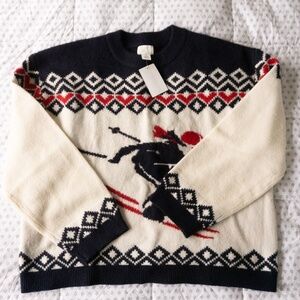 H&M H&M Jacquard-Knit Ski Sweater: Size Large (L)